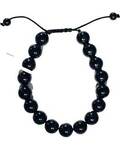 10mm Turmaline, Black bracelet