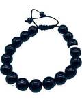 10mm Obsidian, Black bracelet