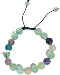 10mm Fluorite, Rainbow bracelet