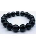 12mm Tourmaline, Black bracelet