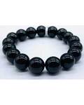 12mm Tourmaline, Black bracelet