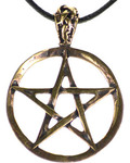 Pentagram Bronze Necklace