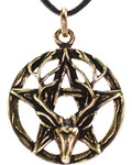 Pentagram Stag Necklace