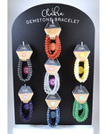 (set of 35) 7 Chakra bracelets W displat board