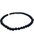 4mm Tourmaline, Black bracelet