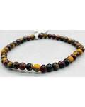 4mm Tiger Eye Tri Color bracelet