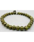 5-6mm Garnet, Green bracelet