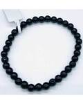 5mm Tourmaline, Black bracelet