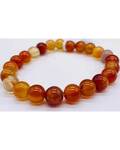 8mm Agate, Red bracelet