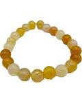 8mm Jade, Yellow bracelet