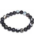 8mm Agate, Banded bracelet