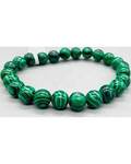 8mm Malachite, synthetic bracelet