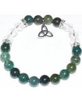 8mm Moss, Green/ Triquetra