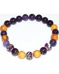 8mm Palo Santo Amethyst bracelet