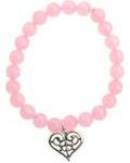 Rose Quartz Heart Bracelet