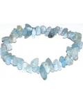 Aquamarine chip bracelet