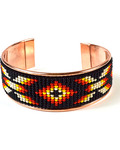 Czech Beaded Copper bracelet