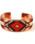 Czech Beaded Copper bracelet