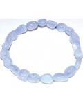 Agate, Blue Lace Nugget bracelet