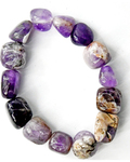 Amethyst, Chevron Nugget bracelet