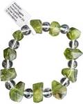 Peridot Faceted with assorted gemstone bracelet