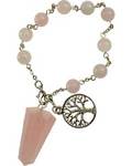 Rose Quartz Pendulum Bracelet