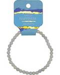 4mm Aquamarine stretch bracelet