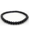 4mm Black Tourmaline stretch bracelet