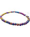 4mm Rainbow Hematite stretch bracelet