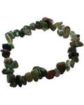 Bloodstone chip bracelet