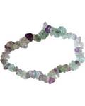 Fluorite chip bracelet