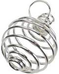(set of 24) 3/4" Silver Plated coil
