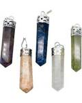 (set of 5) Assorted Gemstone cap points