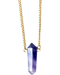Amethyst double terminated W/ chain