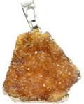 Citrine Druse Pendant