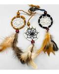 (set of 6) 2" Dreamcatcher natural