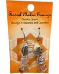 Sacral chakra earrings