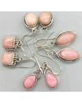 Pink Opal various earrings