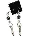 Hematite Goddess Earrings