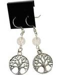 Quartz Tree of Life Earrings