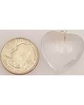 1" Quartz Heart Pendant