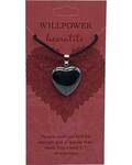 Willpower Hematite heart
