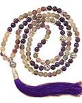 Fluorite & Amethyst Mala