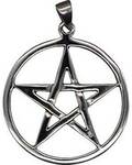 1 1/8" Pentagram sterling