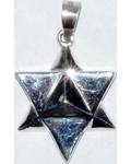 3/4" Star Tetrahedron sterling