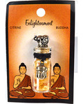 Citrine Chips in Bottle with Buddha necklace