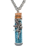 Fairy Blue glitter necklace