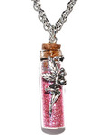 Fairy Pink glitter necklace