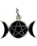 Pentagram Moons Sterling Pendant