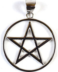 7/8" Pentagram sterling